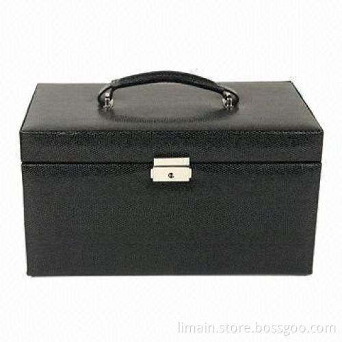 Leather Jewelry Box, Many Compartments to Store Jewelry, Well Designed and Attractive Case
